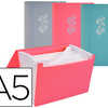 TRIEUR ELBA EXTENSIBLE PASTEL POLYPROPYLENE OPAQUE A5 175X260X23MM 8 POSITIONS COLORIS ASSORTIS - PRESENTOIR 12 UN