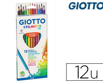 crayon-couleur-giotto-stilnovo-tri-forme-triangulaire-7mm-mine-3-3mm-coloris-assortis-atui-carton-12-unitas