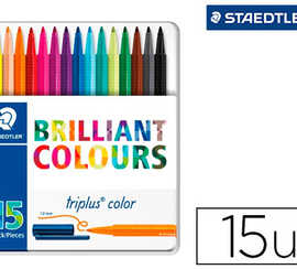 feutre-coloriage-staedtler-tri-plus-color-323-brilliant-colours-pointe-moyenne-1mm-bo-te-matal-15-unitas