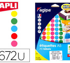 pastille-adhasive-apli-agipa-d-iametre-15mm-coloris-assortis-pochette-672-unitas