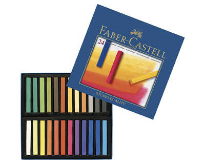 pastel-tendre-faber-castell-go-ldfaber-studio-carra-66mm-coloris-brillant-intense-bonne-rasistance-lumiere-bo-te-24u