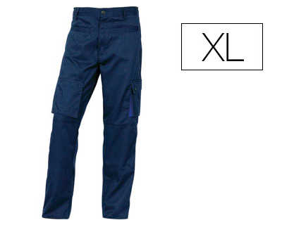 pantalon-travail-deltaplus-mac-h2-polyester-coton-245g-m2-7-poches-coloris-bleu-marine-bleu-roi-taille-xl