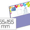 CARTE OXFORD VÉLIN 155X155MM 2 40G COLORIS VIOLET ÉTUI 25U