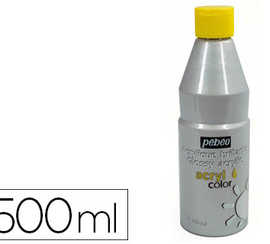 gouache-acrylique-pabao-acrylc-olor-indalabile-couvrante-brillante-tous-supports-coloris-argent-flacon-500ml