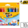 CRAYON CIRE BIC KIDS PLASTIDAC OR 120MM RASISTANT NON SALISSANT ATUI CARTON 18 UNITAS