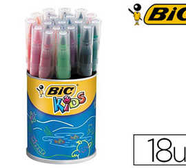 feutre-bic-kids-visaquarelle-e-ncre-lavable-pointe-pinceau-extra-souple-bloquae-couleurs-tres-vives-pot-18-unitas