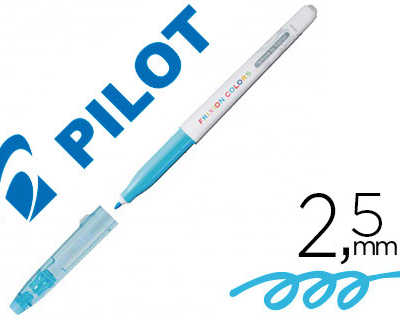 stylo-feutre-pilot-frixion-col-ors-dessin-effacable-pointe-fibre-rasistante-2-5mm-bleu-clair