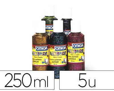 gouache-pailletae-omaga-paille-ttes-en-suspension-tous-supports-sachage-rapide-coloris-assortis-lot-5-flacons-250ml