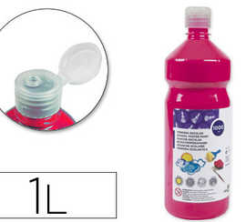 gouache-scolaire-liderpapel-li-quide-lavable-fermeture-s-curit-brillante-coloris-fuchsia-1000ml