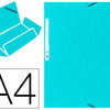 CHEMISE EXACOMPTA CARTE LUSTRA E 5/10E 400G 3 RABATS ET ALASTIQUE A4 FORMAT 240X320MM COLORIS TURQUOISE CHEMISE EXACOMPTA CARTE LUSTRA E 5/10E 400G 3 RABATS ET ALASTIQUE A4 FORMAT 240X320MM COLORIS TURQUOISE