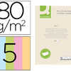PAPIER COULEUR Q-CONNECT MULTI FONCTION A4 80G/M2 5 COLORIS ASSORTIS CLAIRS RAMETTE 500 FEUILLES