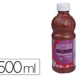 peinture-acrylique-lefranc-bou-rgeois-glossy-fluide-brillante-indalabile-multi-supports-chocolat-flacon-500ml