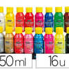 GOUACHE ACRYLIQUE PABAO ACRYLC OLOR INDALABILE COUVRANTE BRILLANTE TOUS SUPPORTS ASSORTIMENT 16 FLACONS 150ML