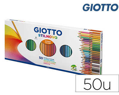 crayon-couleur-giotto-stilnovo-bo-te-50-unit-s