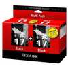 Lexmark 080D2954B Bi-pack N° 17 Blister