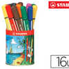 FEUTRE COLORIAGE STABILO TRIO SCRIBBI TRIANGULAIRE ENCRE LAVABLE POINTE AMORTISSEUR INCASSABLE 8 COULEURS POT 16 UNITAS