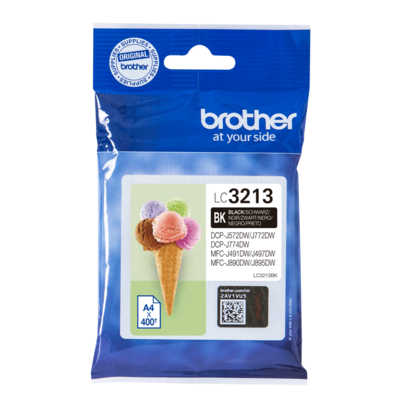 CARTOUCHES JET D'ENCRE Brother LC3213BK Black