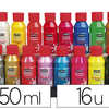 GOUACHE PABAO PRIMACOLOR LIQUI DE INODORE ONCTUEUSE APPLICATION FACILE COLORIS ASSORTIS BOÎTE 16 FLACONS 150ML