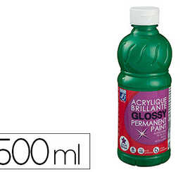 peinture-acrylique-lefranc-bou-rgeois-glossy-fluide-brillante-indalabile-multi-supports-vert-brillant-flacon-500ml