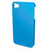 COQUE MÉTALLIQUE LEITZ IPHONE 4/4S WOW ACCÈS TOUS CAPTEURS PORTS CONNEXIONS TOUCHES INTÉRIEUR VELOUR DOUX COLORIS BLEU