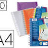 PROTEGE-DOCUMENTS ELBA VARIO Z IP POLYVISION PP 5/10E A4 CAPACITA 40 POCHETTES 80 VUES LIVRA AVEC 20 POCHETTES ASSORTIES