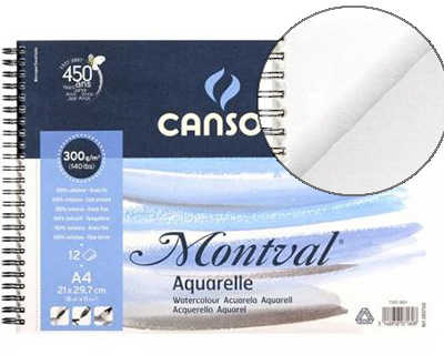 bloc-canson-papier-dessin-mont-val-grain-fin-300g-spirale-micro-perforations-a4-210x297mm-12f