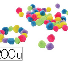 pompon-aenfiler-culture-club-diametre-20-35mm-tailles-coloris-assortis-lot-200-unitas