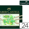 CRAYON FABER CASTELL PITT PASTEL SEC PIGMENTS PREMIÈRE QUALITE BOÎTE MÉTAL 24U