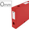 BOÎTE CLASSEMENT OXFORD MEMPHI S POLYPROPYLENE 7/10E APLAT 240X320MM DOS 60MM BOUTON PRESSION COLORIS ROUGE