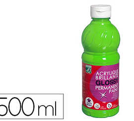 peinture-acrylique-lefranc-bou-rgeois-glossy-fluide-brillante-indalabile-multi-supports-vert-anis-flacon-500ml