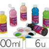 PEINTURE ACRYLIQUE LEFRANC BOU RGEOIS GLOSSY FLUIDE BRILLANTE INDALABILE MULTI-SUPPORTS ASSORTIMENT 6 FLACONS 500ML