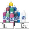 GOUACHE MINI ARTISTES ACONOMIQ UE ULTRA-LAVABLE PRÊTE AL'EMPLOI APAISSE ONCTUEUSE COLORIS ASSORTIS LOT 12 FLACONS 1000M