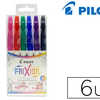 STYLO-FEUTRE PILOT FRIXION COL ORS DESSIN EFFACABLE POINTE FIBRE RASISTANTE 2.5MM POCHETTE 6 UNITAS