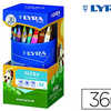 CRAYON COULEUR LYRA FERBY TRIA NGULAIRE EXTRÉMITÉ FERMÉE USAGE ÉCONOME 6.25 DIAMÈTRE 120MM ÉTUI CARTON 36U