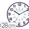 HORLOGE UNILUX POP QUARTZ HAUT E PRACISION SILENCIEUSE PILE 1,5V AA FOURNIE DIAMETRE 28,5CM LISIBILITA 30 METRES VIOLET HORLOGE UNILUX POP QUARTZ HAUT E PRACISION SILENCIEUSE PILE 1,5V AA FOURNIE DIAMETRE 28,5CM LISIBILITA 30 METRES VIOLET