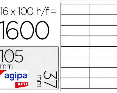 atiquette-adhasive-apli-agipa-multi-usage-105x37mm-toute-imprimante-bo-te-1600-unitas