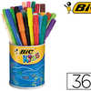 FEUTRE BIC KIDS VISA COLORIAGE ENCRE LAVABLE CAPUCHON VENTILA POINTE BLOQUAE ULTRA-RASISTANTE POT 36 UNITAS