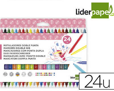 feutre-coloriage-liderpapel-du-o-2-pointes-fibre-5mm-et-2-5mm-longueur-acriture-800m-bo-te-carton-24-unitas