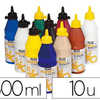 GOUACHE ACRYLIQUE PABAO ACRYLC OLOR INDALABILE COUVRANTE BRILLANTE TOUS SUPPORTS ASSORTIMENT 10 FLACONS 500ML