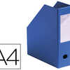 BOÎTE CLASSEMENT ELBA PAN COUP A PVC 320X240MM DOS 100MM TROU PRAHENSION PORTE-ATIQUETTE SOUDA LIVRA PLAT COLORIS BLEU