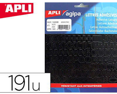 lettre-apli-agipa-adhasive-12-5mm-rasiste-humidita-coloris-noir-pochette-191-unitas