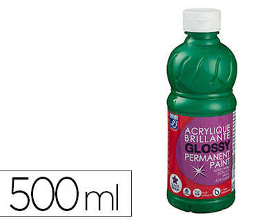 peinture-acrylique-lefranc-bou-rgeois-glossy-fluide-brillante-indalabile-multi-supports-vert-brillant-flacon-500ml