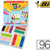 FEUTRE BIC KIDS VISACOLOR XL C OLORIAGE ENCRE LAVABLE POINTE EXTRA-LARGE BLOQUAE COULEURS TRES VIVES COFFRET SCOLAIRE 96