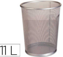 corbeille-apapier-q-connect-m-aille-matallique-forme-circulaire-11l-235x260x190mm-coloris-argent