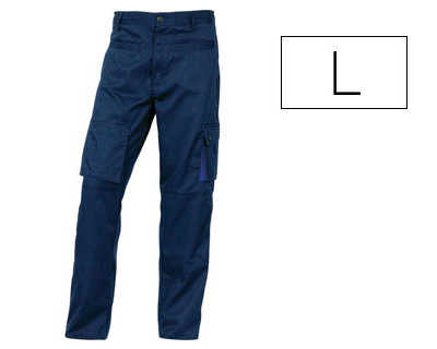 pantalon-travail-deltaplus-mac-h2-polyester-coton-245g-m2-7-poches-coloris-bleu-marine-bleu-roi-taille-l