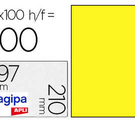 atiquette-adhasive-apli-agipa-multi-usage-210x297mm-coloris-jaune-fluo-bo-te-100-unitas