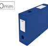 BOÎTE CLASSEMENT OXFORD MEMPHI S POLYPROPYLENE 7/10E APLAT 240X320MM DOS 80MM BOUTON PRESSION COLORIS BLEU
