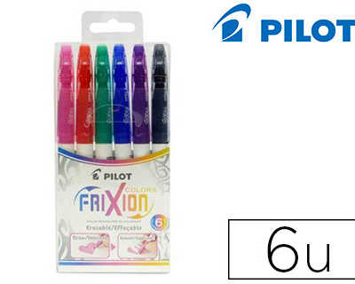 stylo-feutre-pilot-frixion-col-ors-dessin-effacable-pointe-fibre-rasistante-2-5mm-pochette-6-unitas