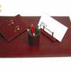 ENSEMBLE BUREAU 4 PIECES CUIR SOUS-MAIN POT CRAYONS TRIEUR ENVELOPPES SOCLE CALENDRIER 40X60CM ENSEMBLE BUREAU 4 PIECES CUIR SOUS-MAIN POT CRAYONS TRIEUR ENVELOPPES SOCLE CALENDRIER 40X60CM