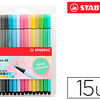 FEUTRE COLORIAGE STABILO PEN 6 8 POINTE MOYENNE OGIVE ROBUSTE COLORIS PASTEL POCHETTE DE 15 UNITAS DONT 5 FLUOS FEUTRE COLORIAGE STABILO PEN 6 8 POINTE MOYENNE OGIVE ROBUSTE COLORIS PASTEL POCHETTE DE 15 UNITAS DONT 5 FLUOS